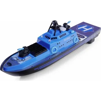 RC model letadla Carson RC policejní loď RTR set s vodním dělem a LED osvětlením, délka 56cm