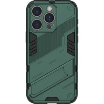 Pouzdro na mobilní telefon Odolný ochranný kryt se stojánkem pro iPhone 16 Pro - zelený