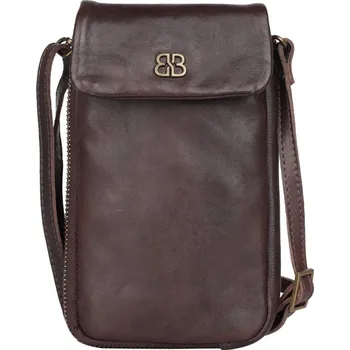 Kabelka Bellicci Kožená kabelka na mobil CHERIE hnědá
