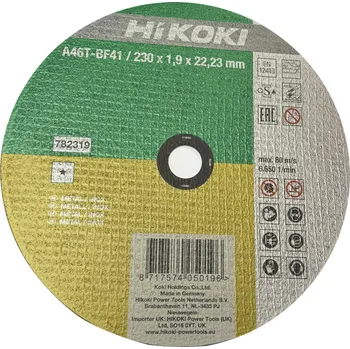 Řezný kotouč Hikoki řezný kotouč na kov a Inox 230 mm x 1,9 mm