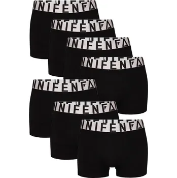 Boxerky Fannifen bavlněné pánské boxerky krátká nohavička FG5283 7bal. XL černá