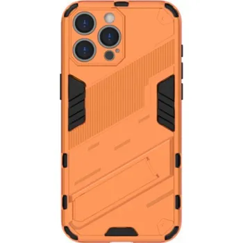 Pouzdro na mobilní telefon Odolný ochranný kryt se stojánkem pro iPhone 16 Pro Max - oranžový