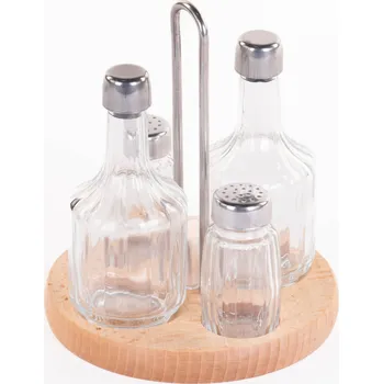 Keramický dřez PRACTIC Sada na koření, se skleněným dávkovačem na ocet a olej