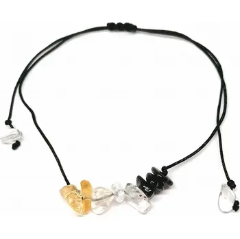 Náramek Náramek provázkový s minerálem 3 druhy