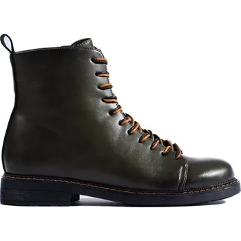 Dámská treková obuv Šněrovací tmavě zelené dámské workery 58175GR.PU Velikost: 36