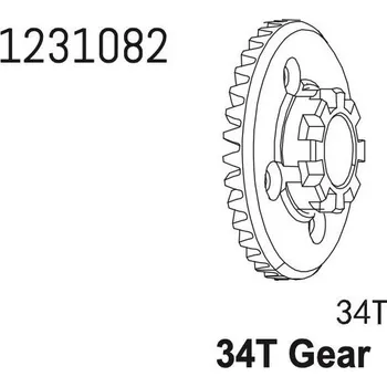 RC náhradní díl Absima 1231082 - Crown Gear 34T CR4.4