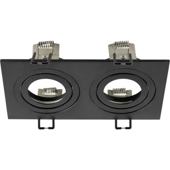 Bodové svítidlo BIG WHITE (SLV) NEW TRIA 155 podhledové svítidlo, D: 17 Š: 9 V: 4 cm, dvousvítidlo, IP 20, černý 1008007