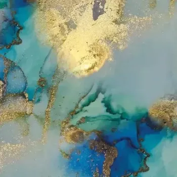 Zimní softshell Mramor máta (E) (Zimní softshell potištěný)