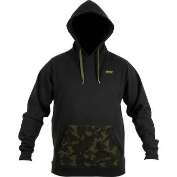 Rybářské oblečení Avid Carp mikina Minimal Hoodie Black, vel. XXL (Velmi hezká mikina pro rybáře s kapsami a kapucí.)