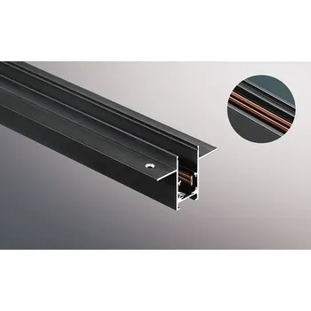 Bodové svítidlo Kama Lights® Zapuštěná lišta H52 Barva: Černá, Délka: 1m