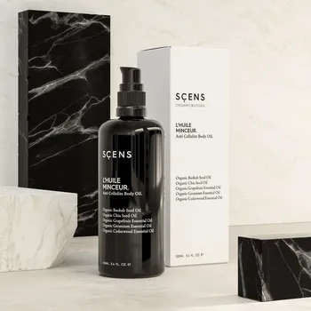 Tělový olej Scens L’HUILE MINCEUR - Zpevňující a vyhlazující tělový olej 100 ml