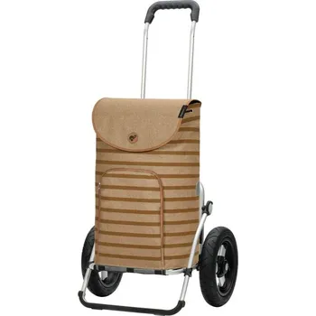 Nákupní taška Taška na kolečkách Andersen Royal Shopper Eske hnědá, kolečka nafukovací 29cm