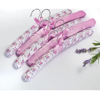 Úložný box 3Pagen 5 polstrovaných ramínek růžová