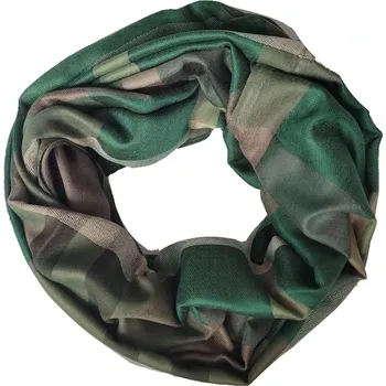 Šála Tunelová šála DT-036E zelená kostka | COOLTOVKA.CZ