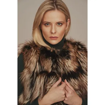 Dámská vesta Kožešinová vesta z lišky (L - 40)