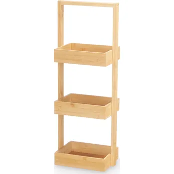 Koupelnový nábytek Kipit Bambusový koupelnový regál BAMY, 26 x 17 x 70 cm