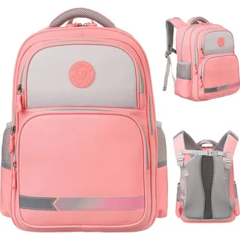 Městský batoh školní batoh z prodyšného polyesteru Barva: Růžová