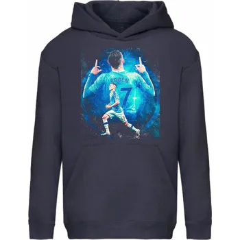 Chlapecká mikina Dětská bavlněná mikina Phil Foden Barva: Námořnická modrá/Navy, Velikost: 122/128 - 7/8let