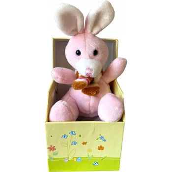 plyšák PLYŠÁK PLYŠÁK KRÁLÍK KRÁLÍČEK v krabičce 13 cm