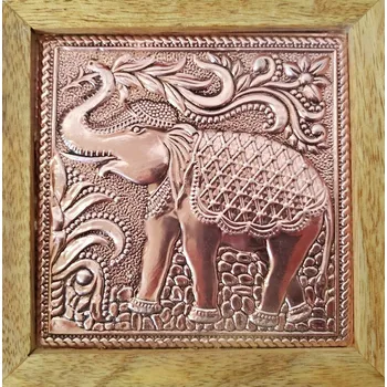 Šperkovnice Slon bronz Dřevo kov 13cm