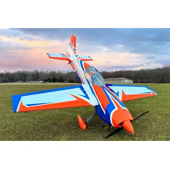 RC model letadla 104" Extra 260 - Oranžová/Modrá 2,64m