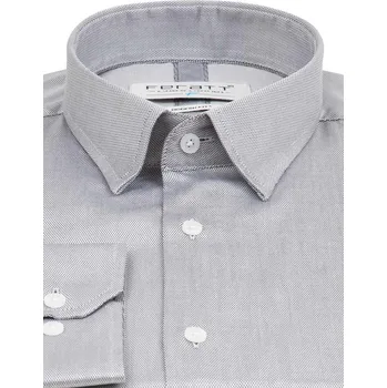 Pánská móda FERATT Pánská košile F-LINE LUX 3D MODERN šedá Velikost: M