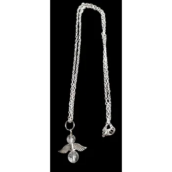 Přívěsek Křišťálový anděl s řetízkem z bižuterie