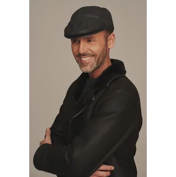 Čepice Kožená bekovka pánská zimní (S - 36)