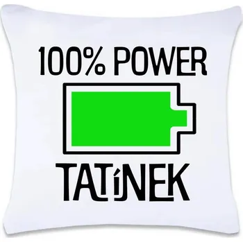 Dekorativní polštářek DOBRÝ TRIKO Polštářek s potiskem 100% tatínek 40 x 40 cm Oboustranný tisk: ANO