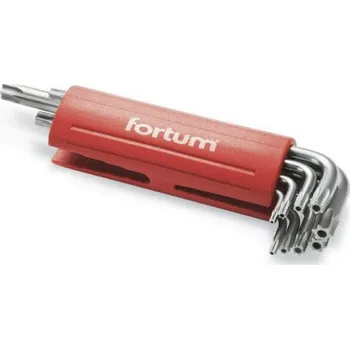 Klíč EXTOL CRAFT FORTUM L-klíče v sadě TORX vrtané 9ks 4710200