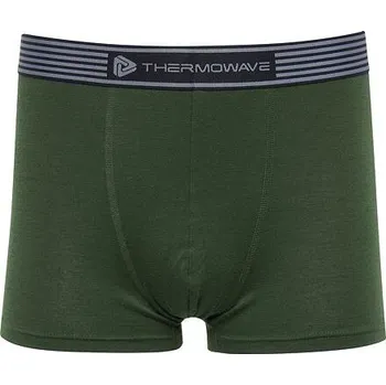 Boxerky Pánské funkční boxerky MERINO LIFE Thermowave zelená velikost oblečení L