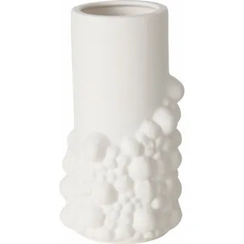 Váza Boltze Hliněná váza BULE, bílá, 20,3 cm