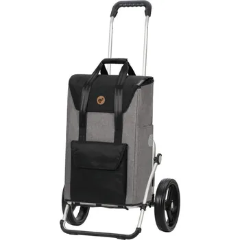 Nákupní taška Nákupní taška na kolečkách Andersen Royal Shopper Senta 2.0 šedá