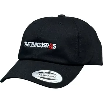 Kšiltovka Kšiltovka Thebikebros LOGO Dad Cap černá / bílo červená Uni Size