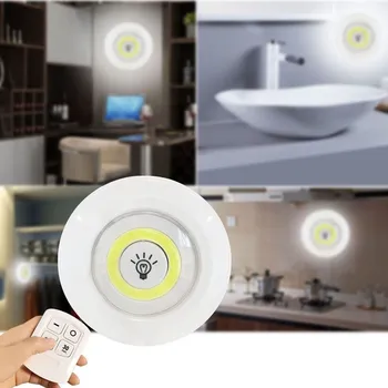 Noční světlo 4L LED světlo s ovladačem 3ks