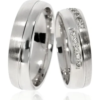 Prsten Zlatnictví Helios Stříbrné snubní prsteny C-1438