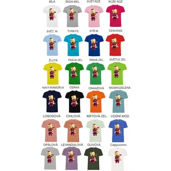 Pánské oblečení Tričko Edgar Thief Brawl Stars Barva: Tyrkys, Velikost: XS - 13/14 let - 158/164