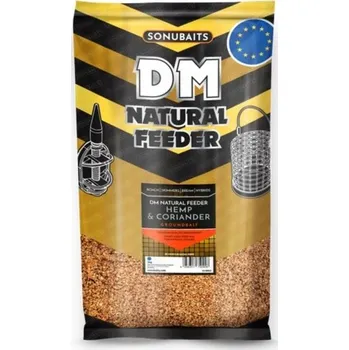Návnadová surovina SONUBAITS - Krmítková směs DM Natural Feeder - Hemp&Coriander