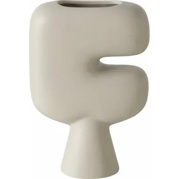 Váza Boltze Hliněná váza PASU, béžová, 23 cm