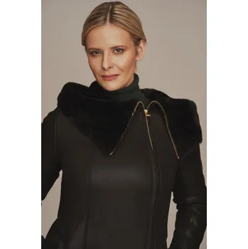 Dámský kožich Dámský dubeňák - Zimní kožich (XXXL - 48)