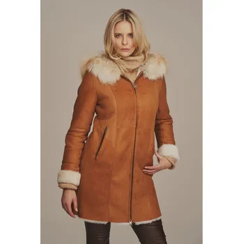 Dámský kabát KONOPKA Kožich dubeňák černá M