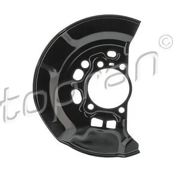 Brzdový kotouč Ochranný plech proti rozstřikování, brzdový kotouč TOPRAN 601 643