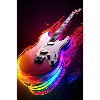 Plakát Plakát Silná Metalová Hudba bez rámu 61 x 91,5 cm