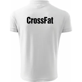 Pánská košile CrossFat - Polokošile pánská Pique Polo 203 - S ( Bílá )