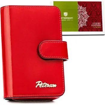 Peněženka Malá dámská peněženka se zapínáním na zip a patent Barva: Červená