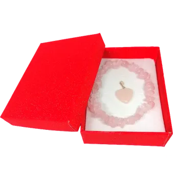 Kosmetická sada Dárková sada šperků v dárkové krabičce - růženín