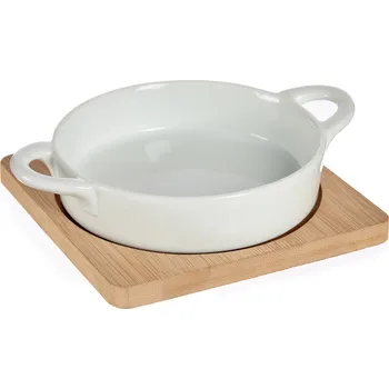 Vessia Zapékací miska na bambusovém tácu ATENA, 100 ml