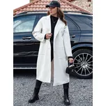 Dámský kabát oversize AVELINNI dlouhý rybí kost NY0700 Barva: Béžová, Velikost: ONE SIZE