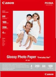 Canon Photo paper Everyday Use, foto papír, lesklý, bílý, 10x15cm, 4x6", 210 g/m2, 100 ks, GP-501, inkoustový