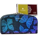 Peterson Modrá zaoblená peněženka s motýlky Y501 [DH] PTN 42123-ONBF Velikost: ONE SIZE